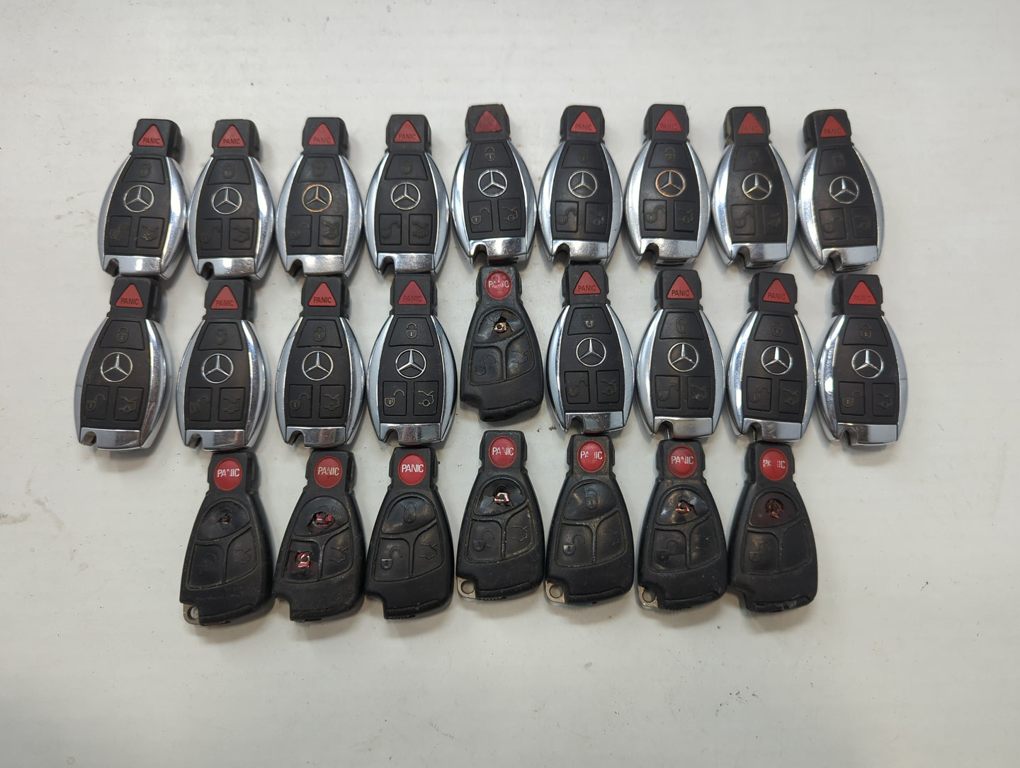 Lot of 25 Mercedes-Benz Keyless Entry Remote Fob IYZDC07 | IYZ3312 - Oemusedautoparts1.com