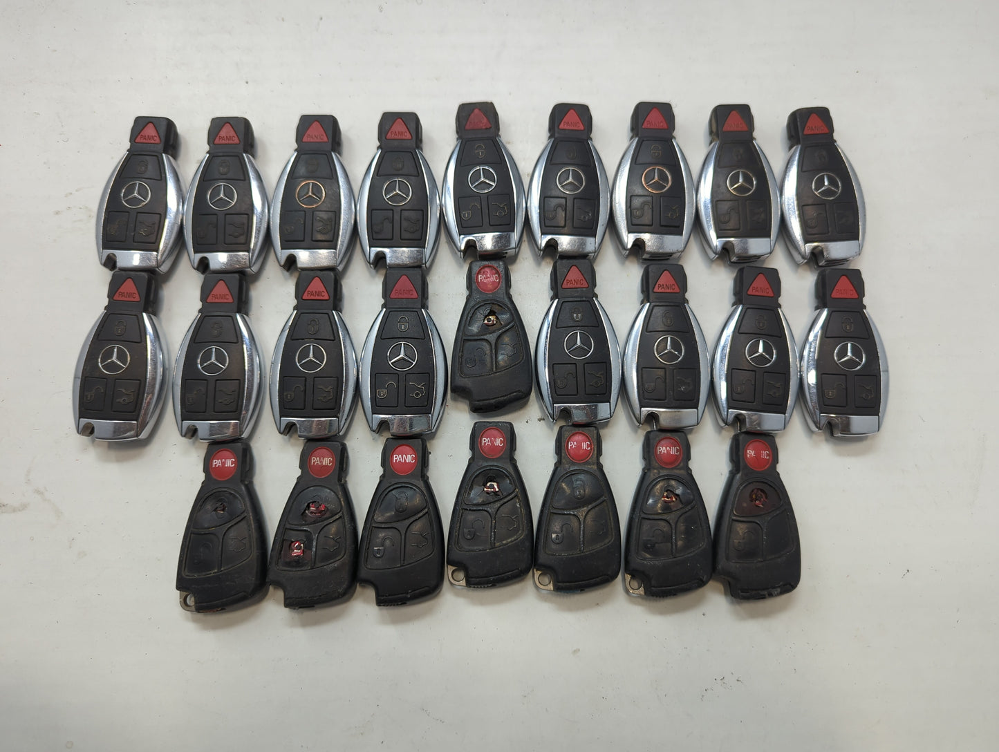 Lot of 25 Mercedes-Benz Keyless Entry Remote Fob IYZDC07 | IYZ3312 - Oemusedautoparts1.com