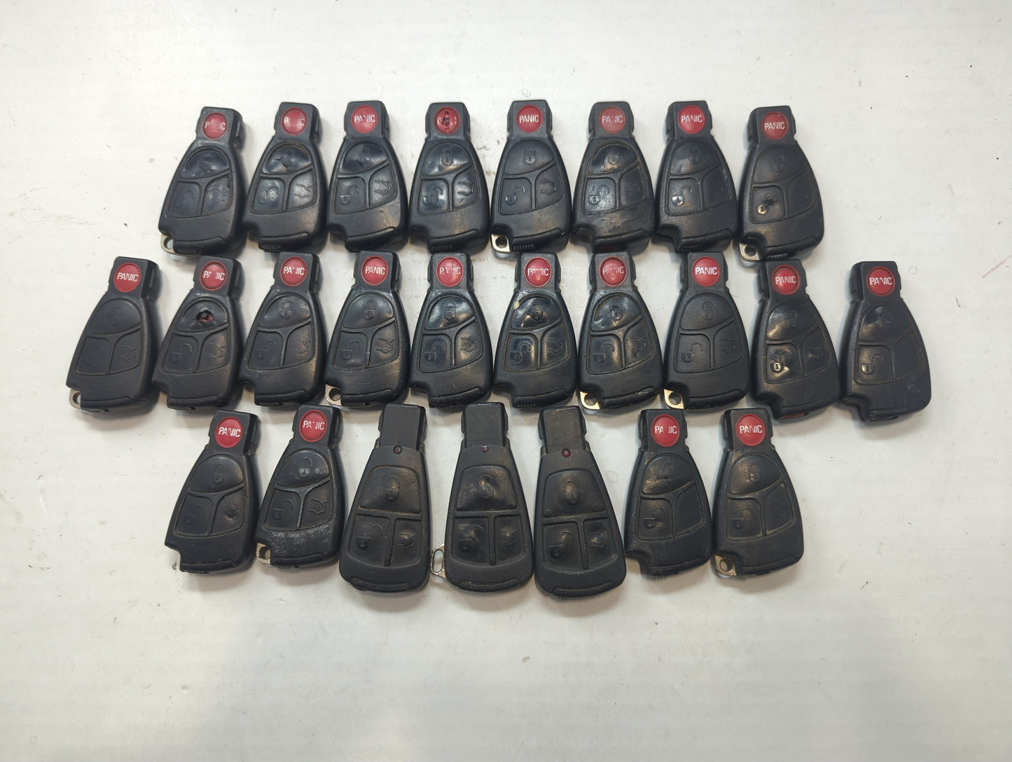 Lot of 25 Mercedes-Benz Keyless Entry Remote Fob MIXED FCC IDS MIXED - Oemusedautoparts1.com