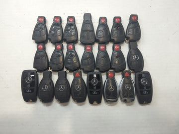 Lot of 25 Mercedes-Benz Keyless Entry Remote Fob MIXED FCC IDS MIXED - Oemusedautoparts1.com