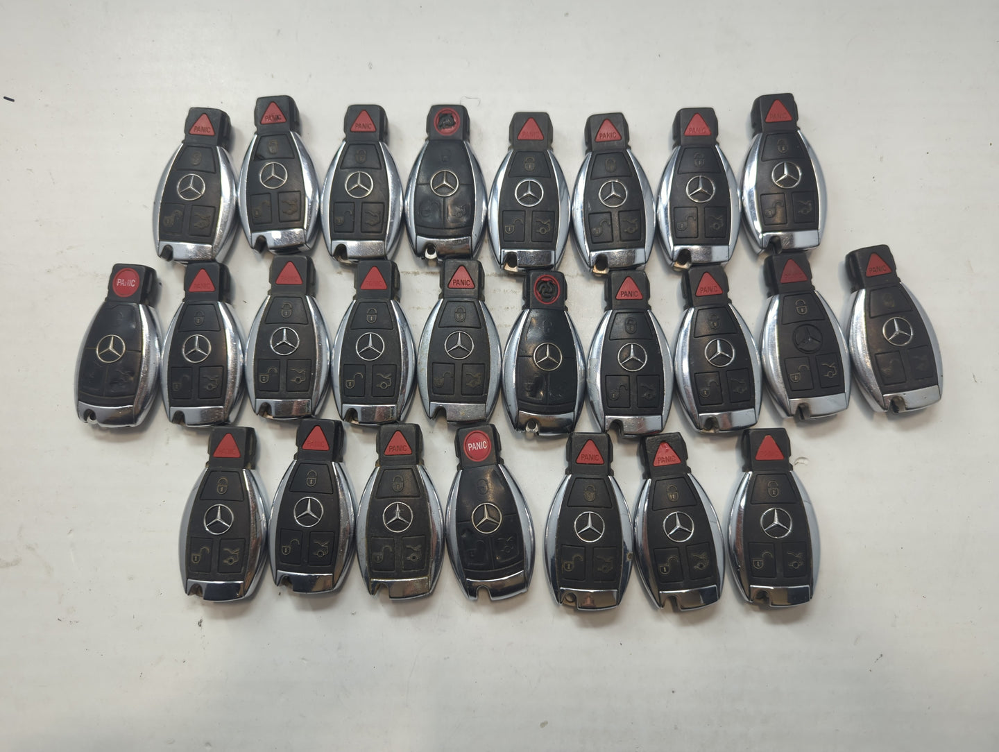 Lot of 25 Mercedes-Benz Keyless Entry Remote Fob MIXED FCC IDS MIXED - Oemusedautoparts1.com