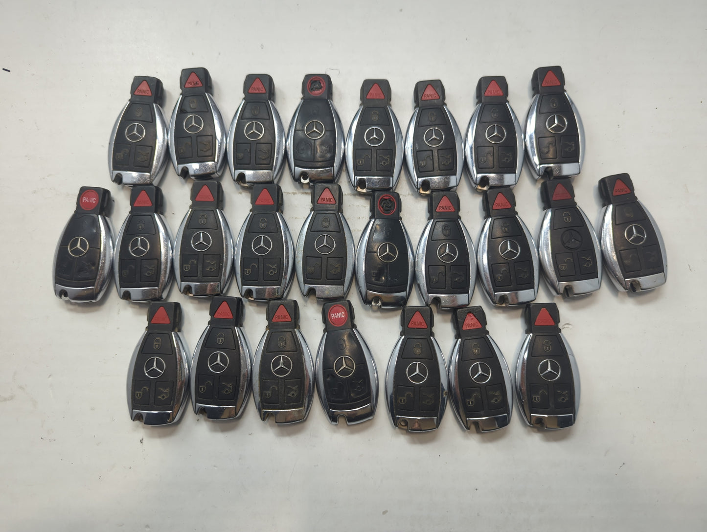 Lot of 25 Mercedes-Benz Keyless Entry Remote Fob MIXED FCC IDS MIXED - Oemusedautoparts1.com