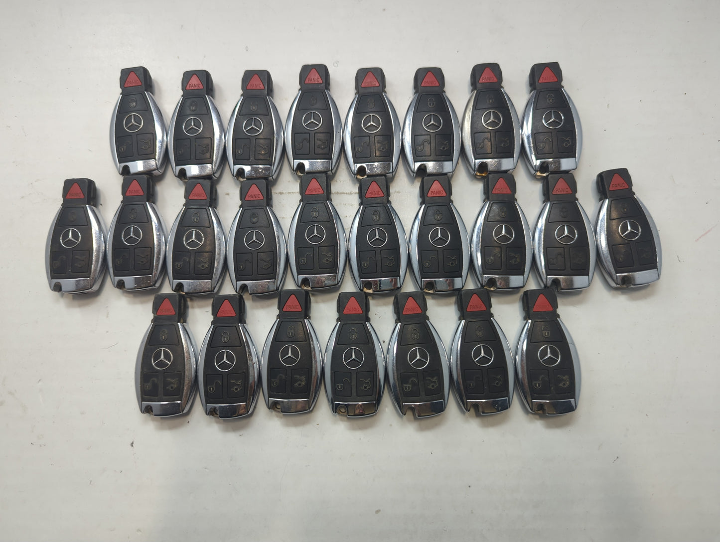 Lot of 25 Mercedes-Benz Keyless Entry Remote Fob MIXED FCC IDS MIXED - Oemusedautoparts1.com