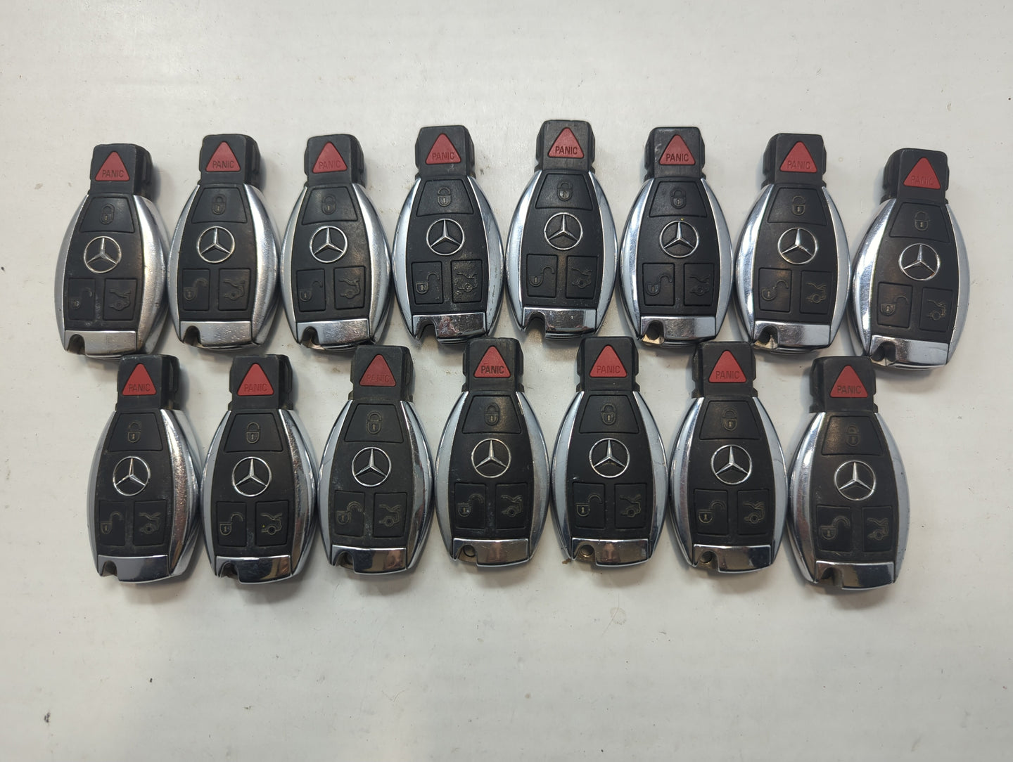 Lot of 15 Mercedes-Benz Keyless Entry Remote Fob MIXED FCC IDS MIXED - Oemusedautoparts1.com