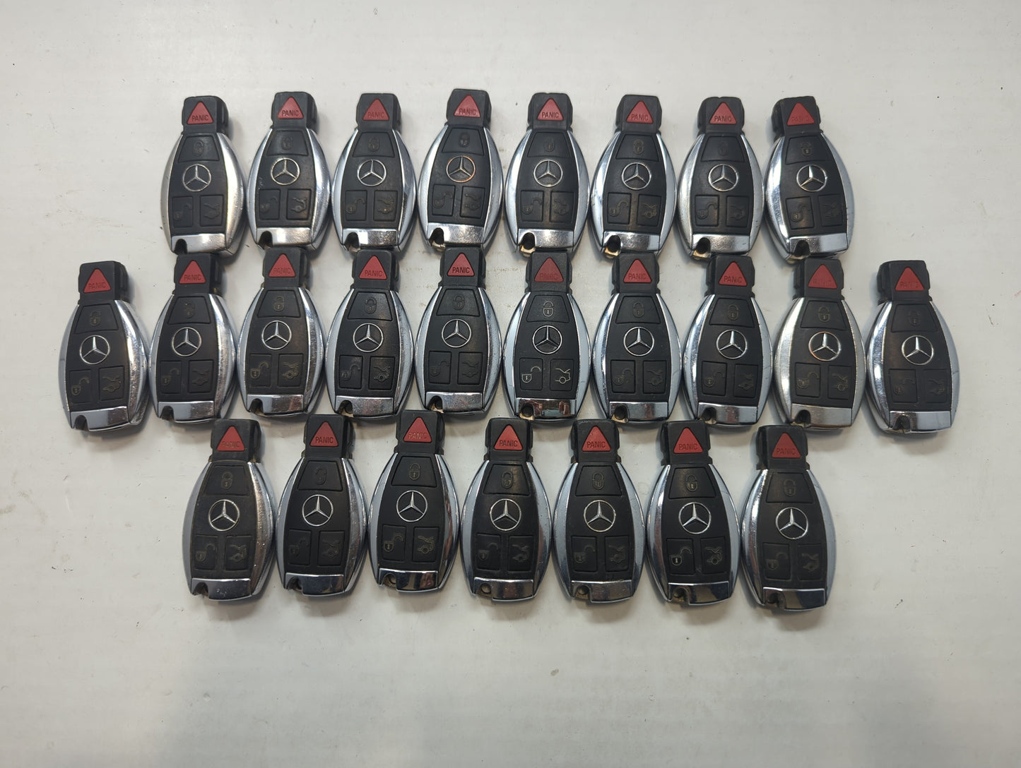 Lot of 25 Mercedes-Benz Keyless Entry Remote Fob MIXED FCC IDS MIXED - Oemusedautoparts1.com