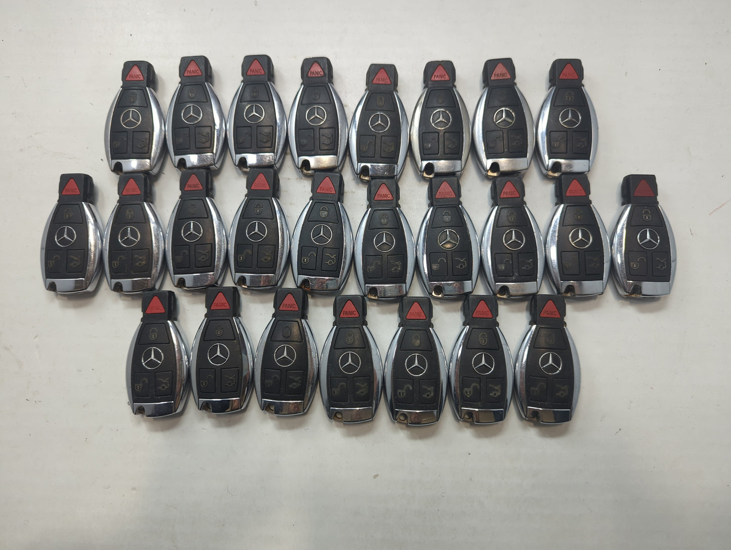 Lot of 25 Mercedes-Benz Keyless Entry Remote Fob MIXED FCC IDS MIXED - Oemusedautoparts1.com