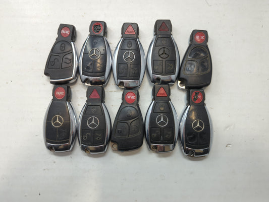 Lot of 10 Mercedes-Benz Keyless Entry Remote Fob MIXED FCC IDS MIXED - Oemusedautoparts1.com