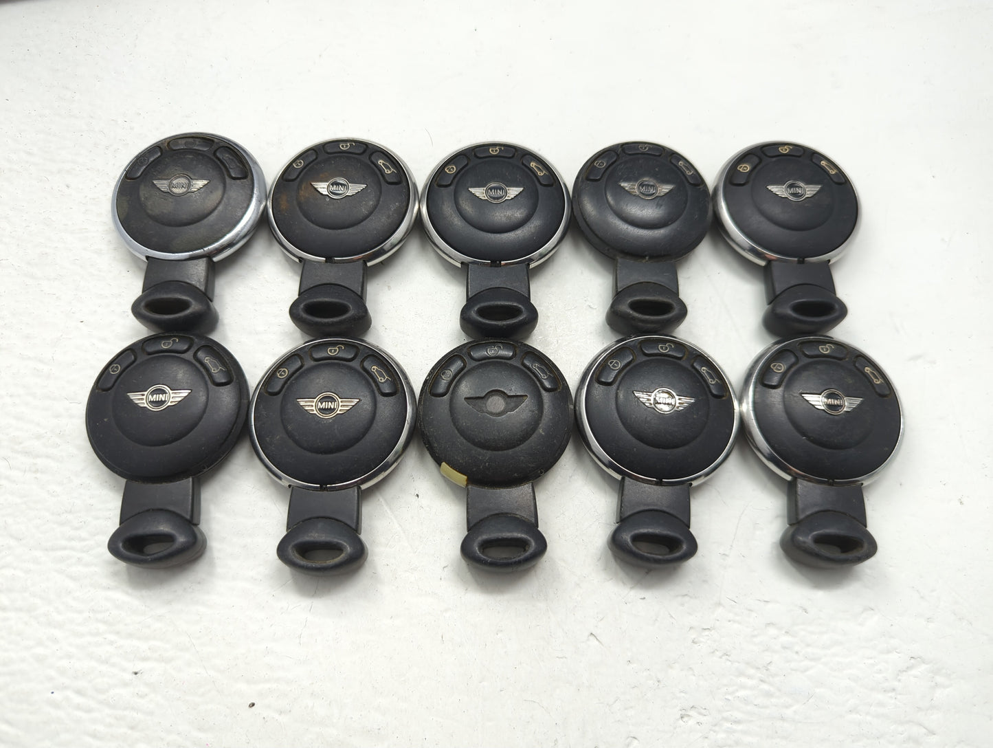 Lot of 10 Mini Keyless Entry Remote Fob MIXED FCC IDS MIXED PART NUMBERS - Oemusedautoparts1.com