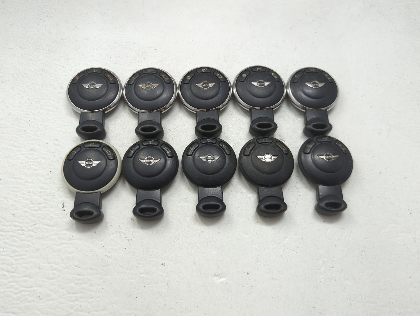 Lot of 10 Mini Keyless Entry Remote Fob MIXED FCC IDS MIXED PART NUMBERS 1474009 - Oemusedautoparts1.com