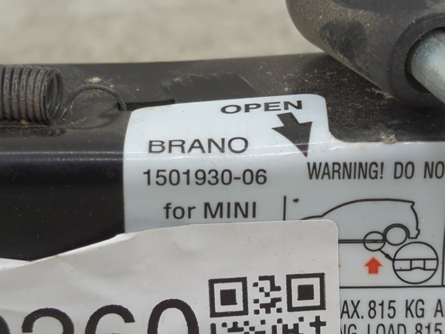 2016 Mini Cooper Spare Scissor Car Jack - Oemusedautoparts1.com