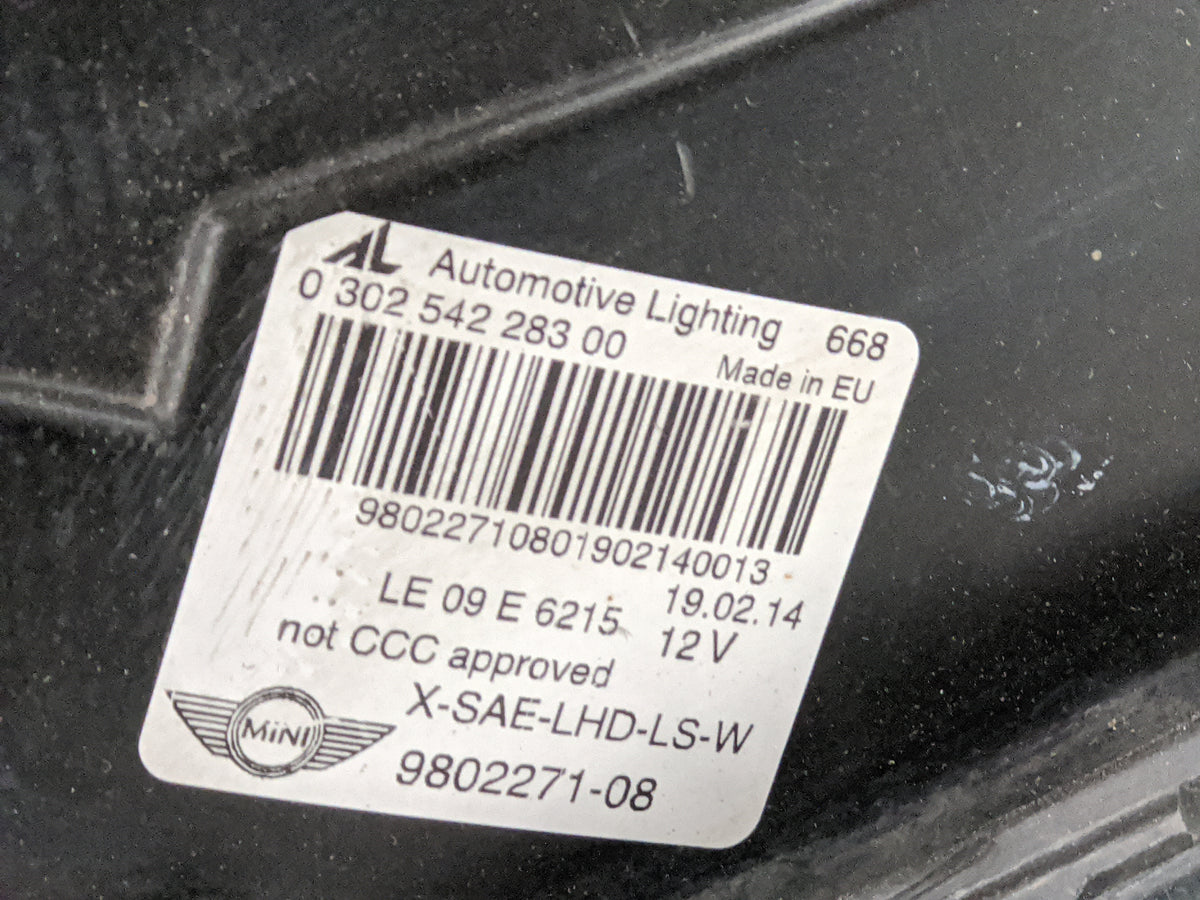 2013-2016 Mini Cooper Paceman Driver Left Oem Head Light Headlight Lamp - Oemusedautoparts1.com