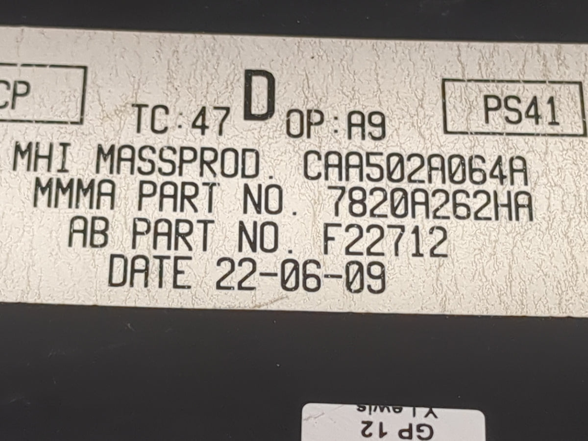 2009-2012 Mitsubishi Galant Climate Control Module Temperature AC/Heater Replacement Fits Fits 2009 2010 2011 2012 OEM Used 