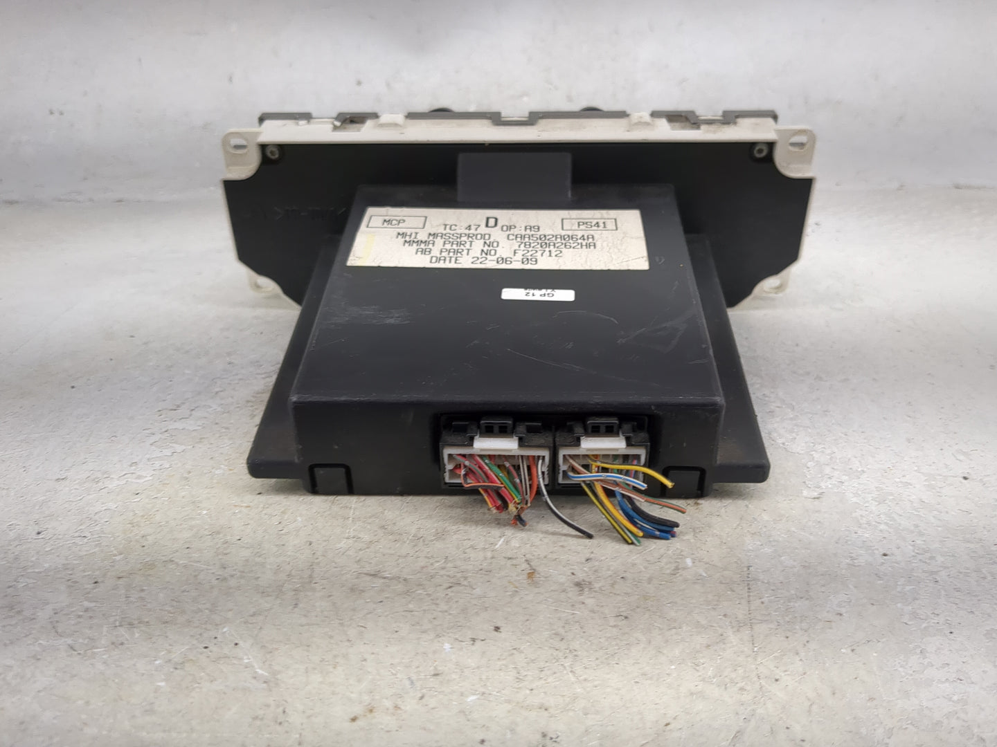 2009-2012 Mitsubishi Galant Climate Control Module Temperature AC/Heater Replacement Fits Fits 2009 2010 2011 2012 OEM Used 