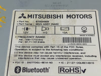 0 Mitsubishi Mirage Radio AM FM Cd Player Receiver Replacement Fits OEM Used Auto Parts - Oemusedautoparts1.com