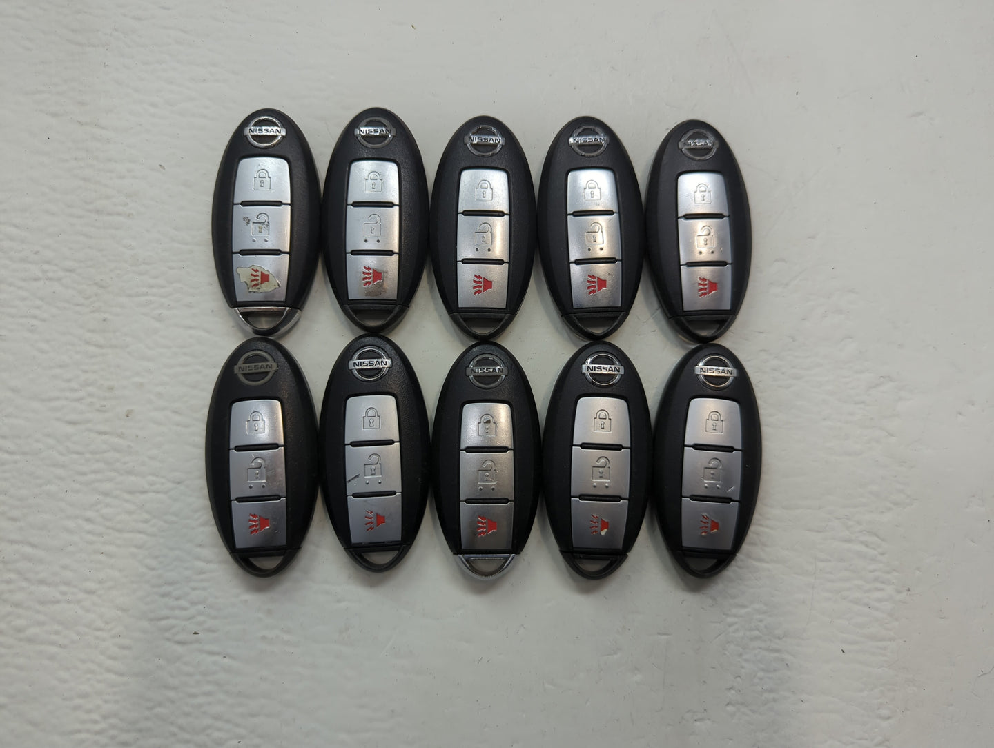 Lot of 10 Nissan Keyless Entry Remote Fob KR5S180144106 | KR5SWK49622 | - Oemusedautoparts1.com