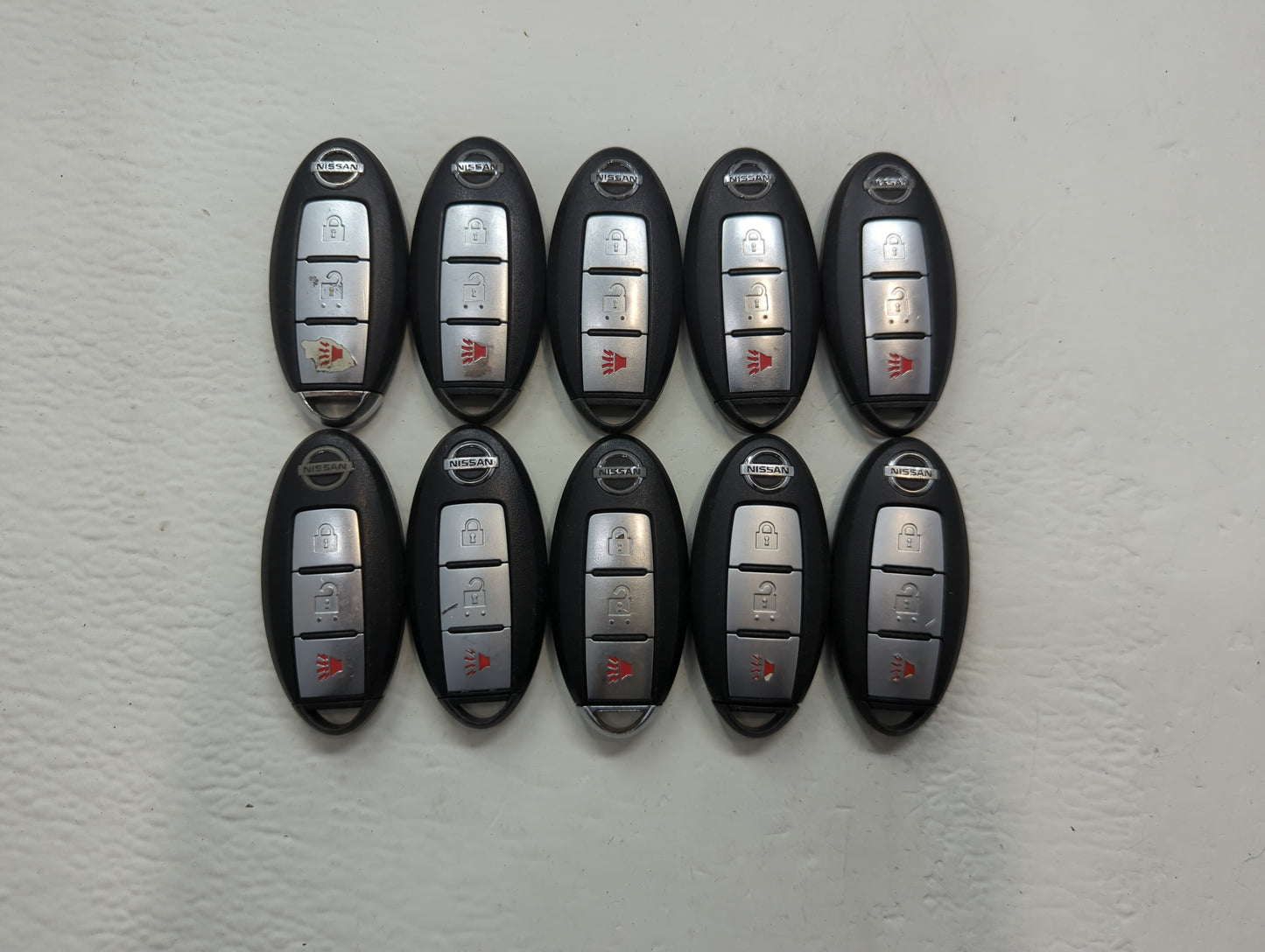 Lot of 10 Nissan Keyless Entry Remote Fob KR5S180144106 | KR5SWK49622 | - Oemusedautoparts1.com