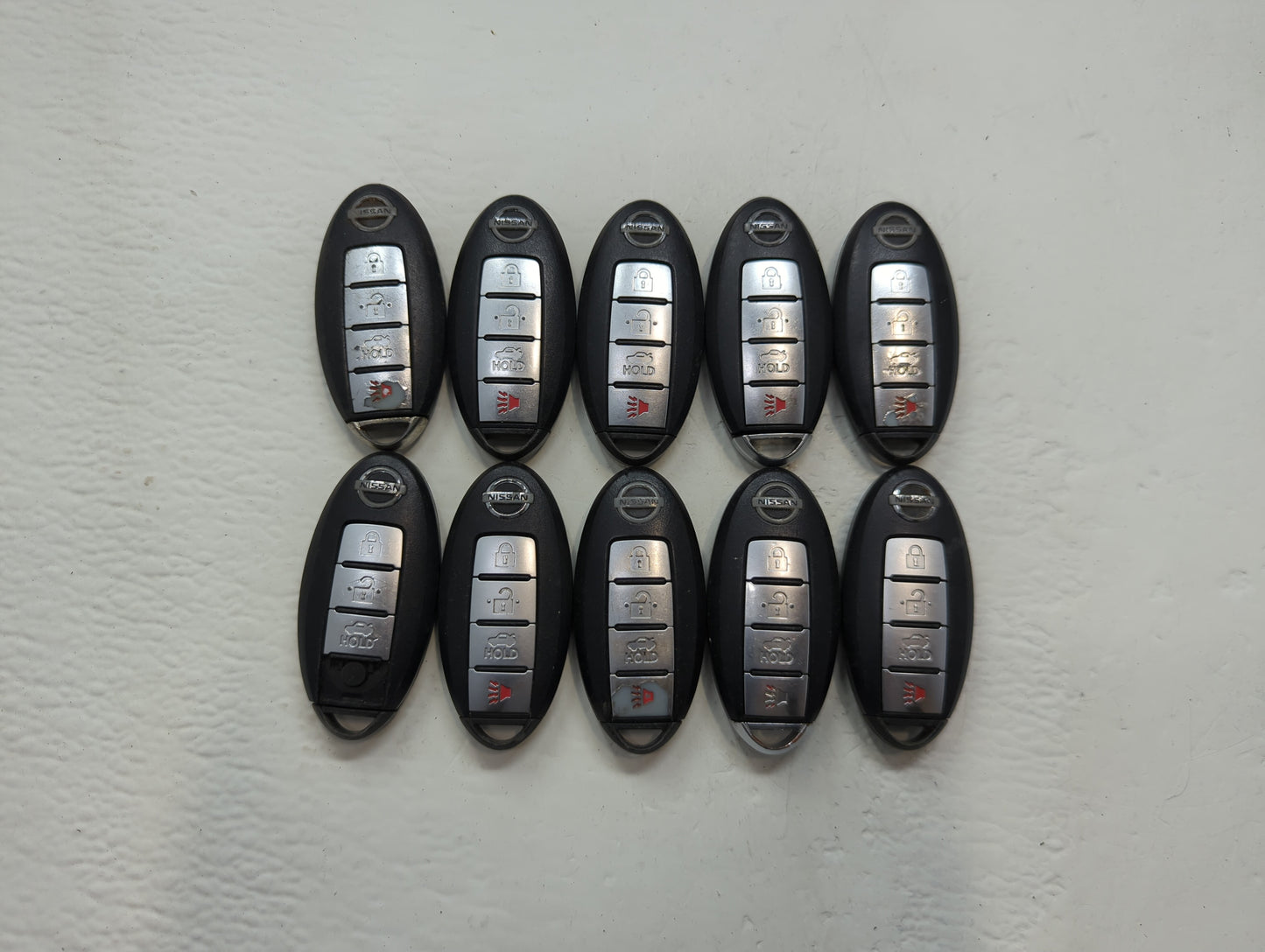 Lot of 10 Nissan Keyless Entry Remote Fob CWTWB1U840 MIXED PART NUMBERS - Oemusedautoparts1.com