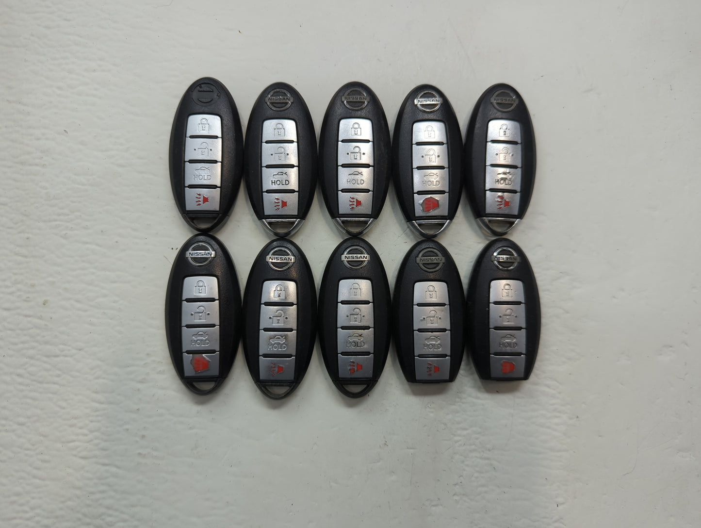 Lot of 10 Nissan Keyless Entry Remote Fob KR55WK48903 MIXED PART NUMBERS - Oemusedautoparts1.com