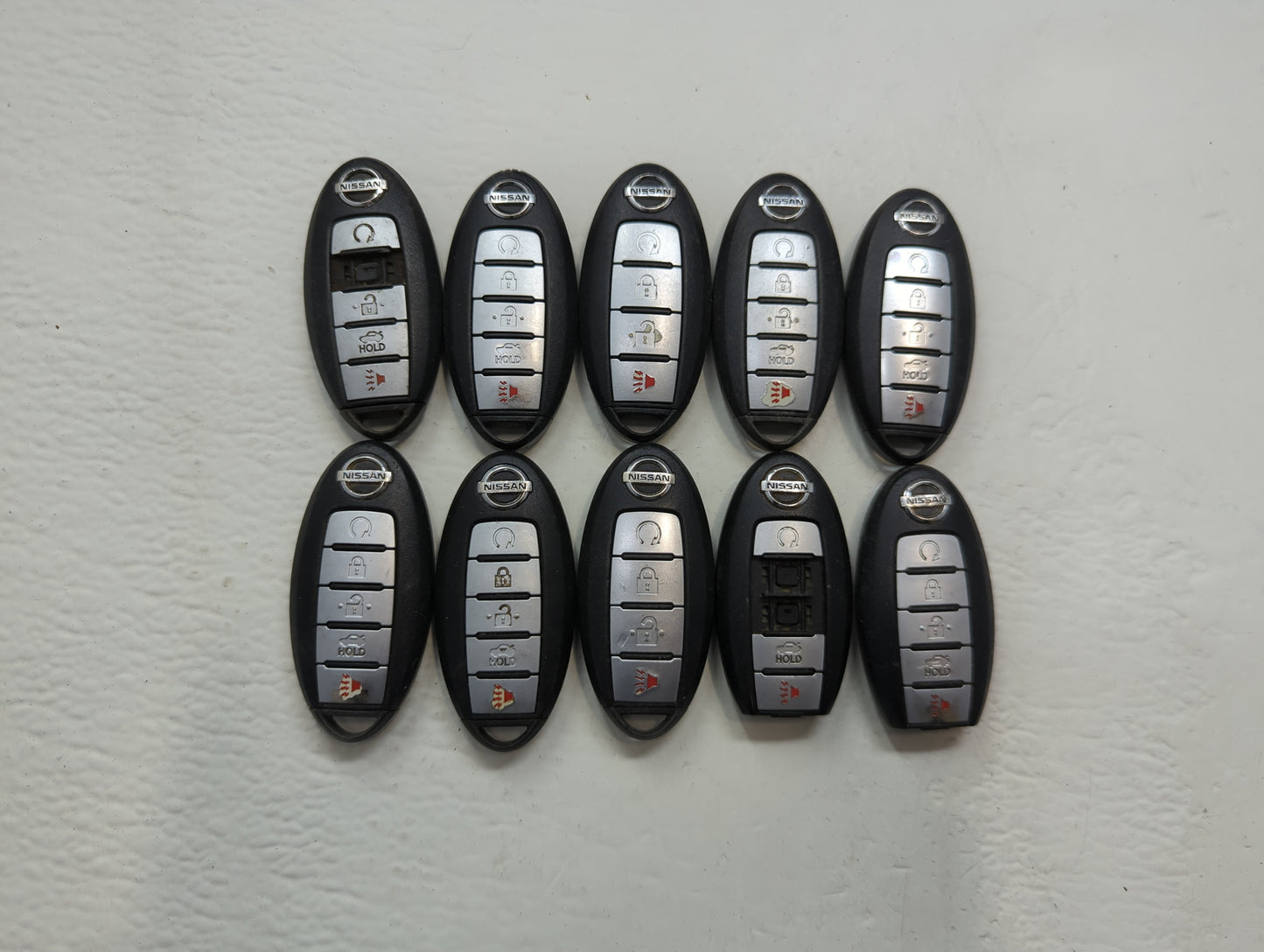 Lot of 10 Nissan Keyless Entry Remote Fob KR5S180144014 | KR5TXN4 MIXED - Oemusedautoparts1.com