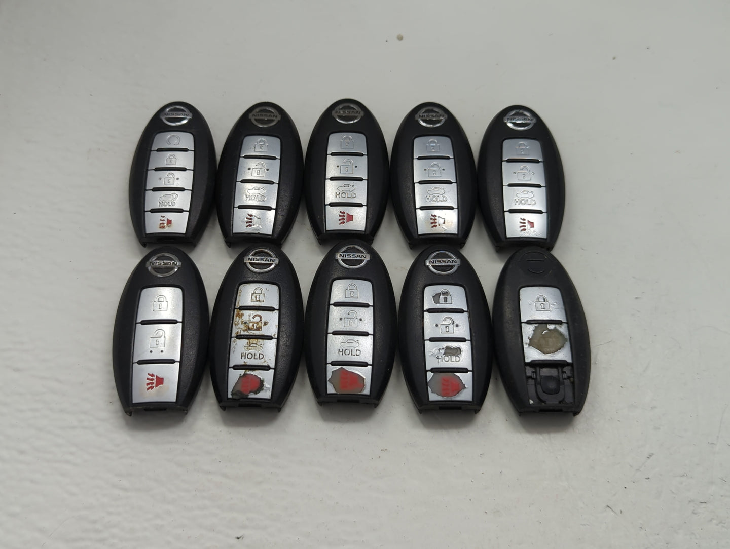 Lot of 10 Nissan Keyless Entry Remote Fob MIXED FCC IDS MIXED PART - Oemusedautoparts1.com