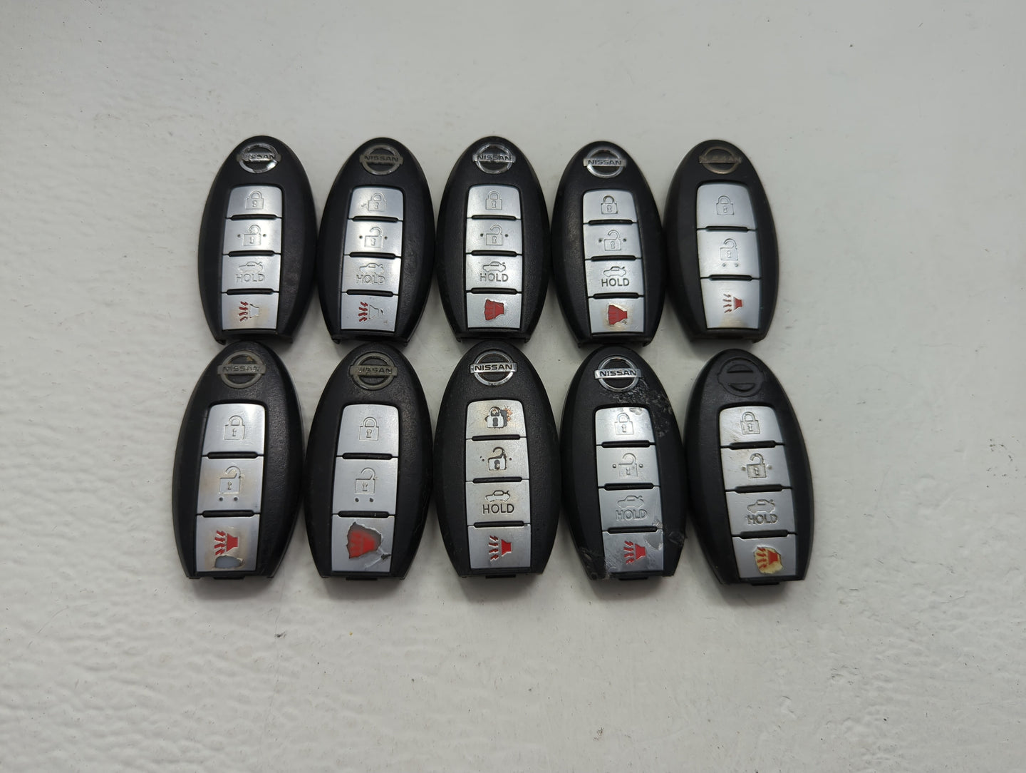 Lot of 10 Nissan Keyless Entry Remote Fob MIXED FCC IDS MIXED PART - Oemusedautoparts1.com