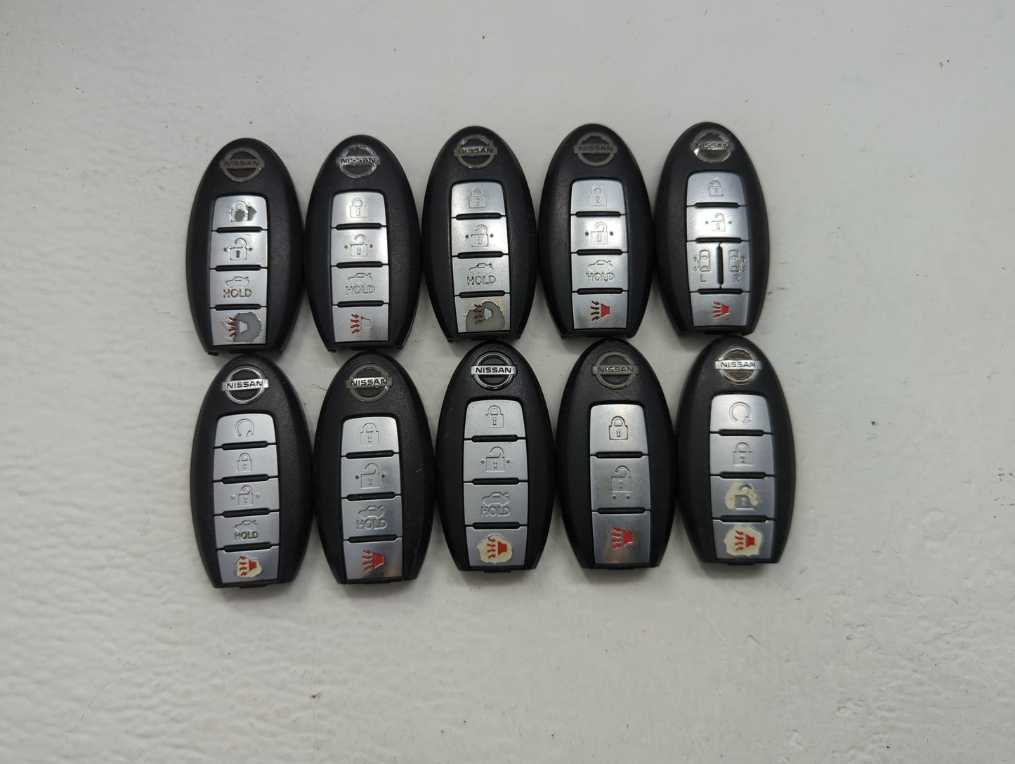 Lot of 10 Nissan Keyless Entry Remote Fob MIXED FCC IDS MIXED PART - Oemusedautoparts1.com