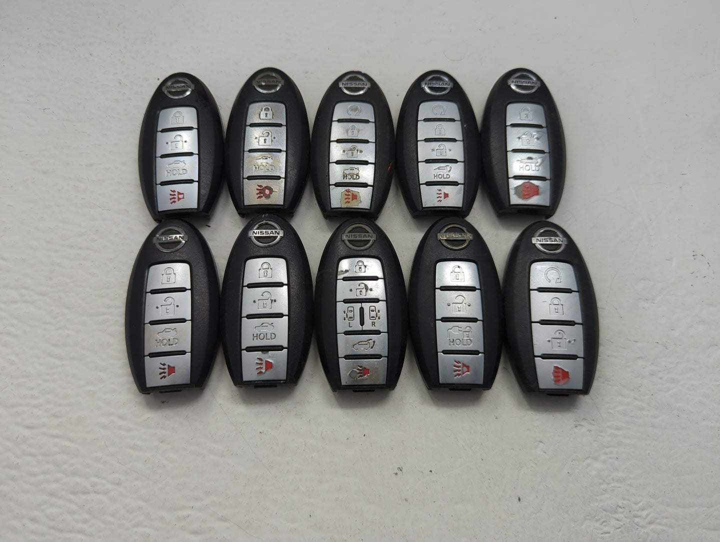 Lot of 10 Nissan Keyless Entry Remote Fob MIXED FCC IDS MIXED PART - Oemusedautoparts1.com