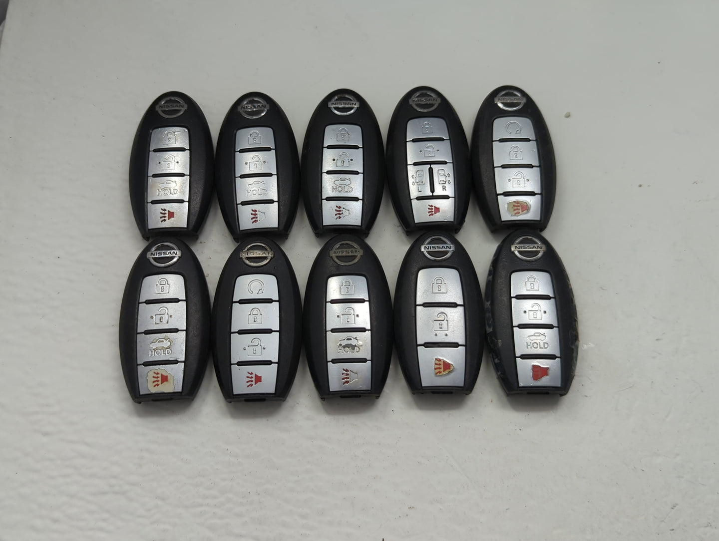 Lot of 10 Nissan Keyless Entry Remote Fob MIXED FCC IDS MIXED PART - Oemusedautoparts1.com