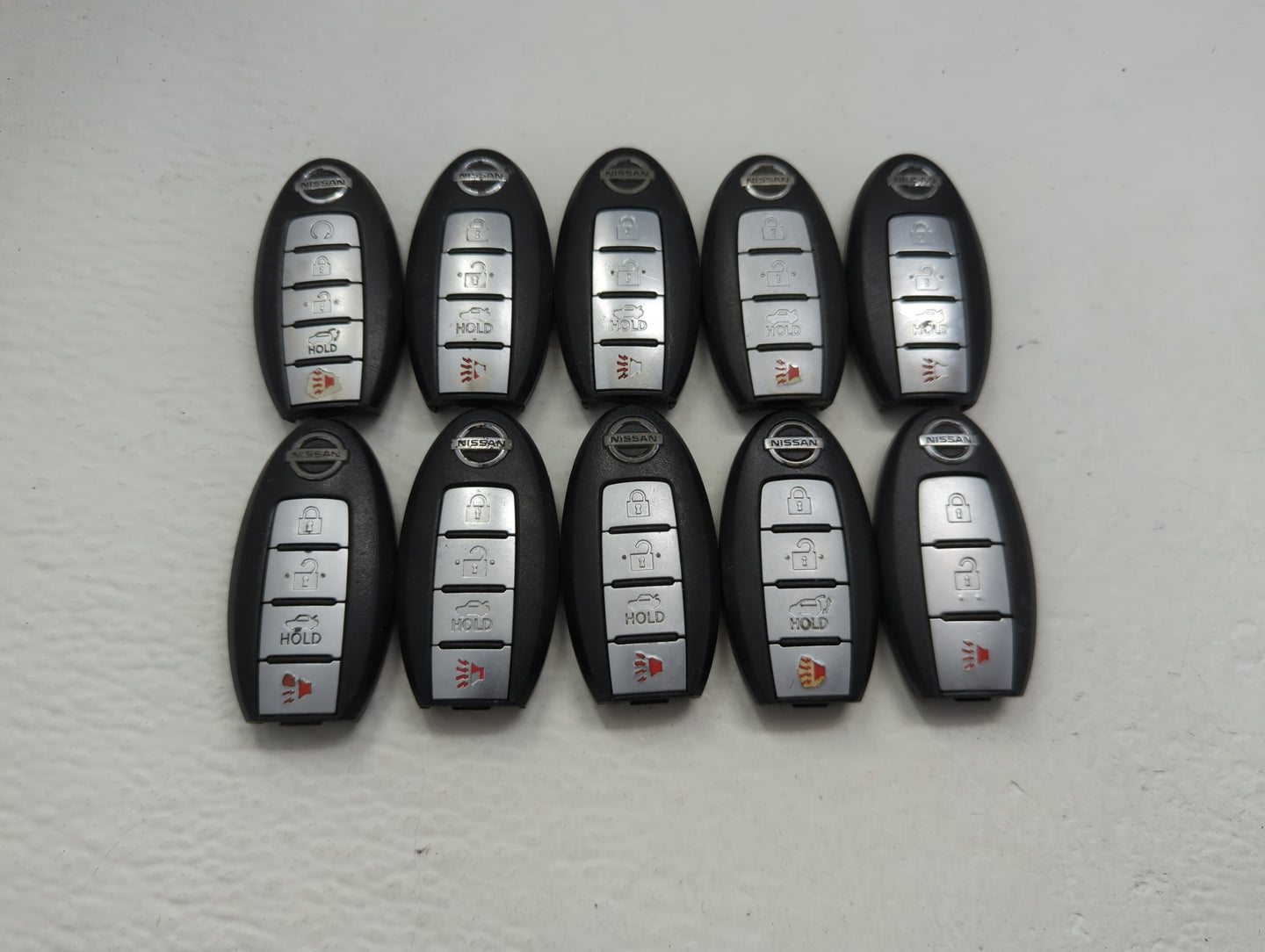 Lot of 10 Nissan Keyless Entry Remote Fob MIXED FCC IDS MIXED PART - Oemusedautoparts1.com