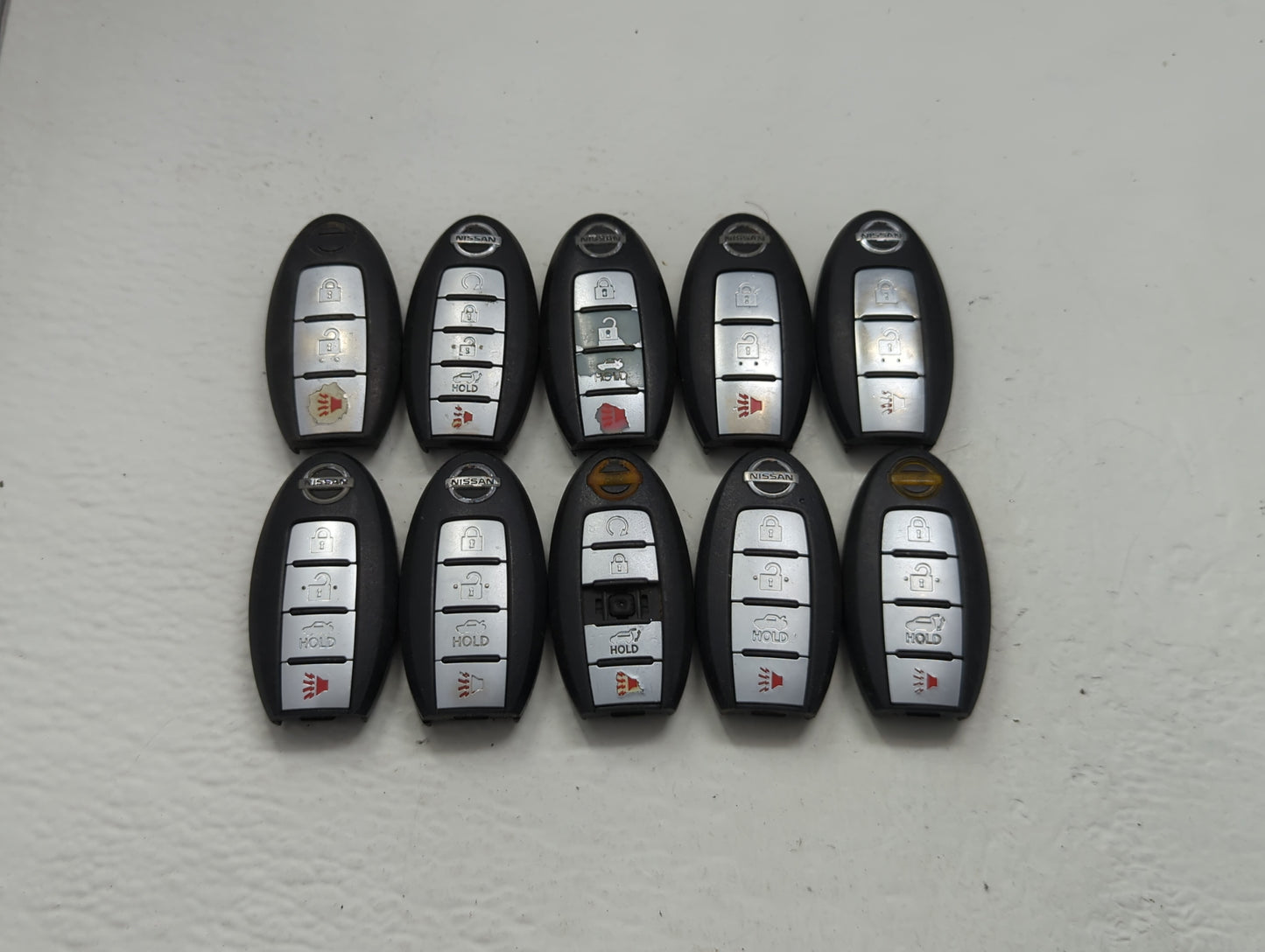Lot of 10 Nissan Keyless Entry Remote Fob MIXED FCC IDS MIXED PART - Oemusedautoparts1.com