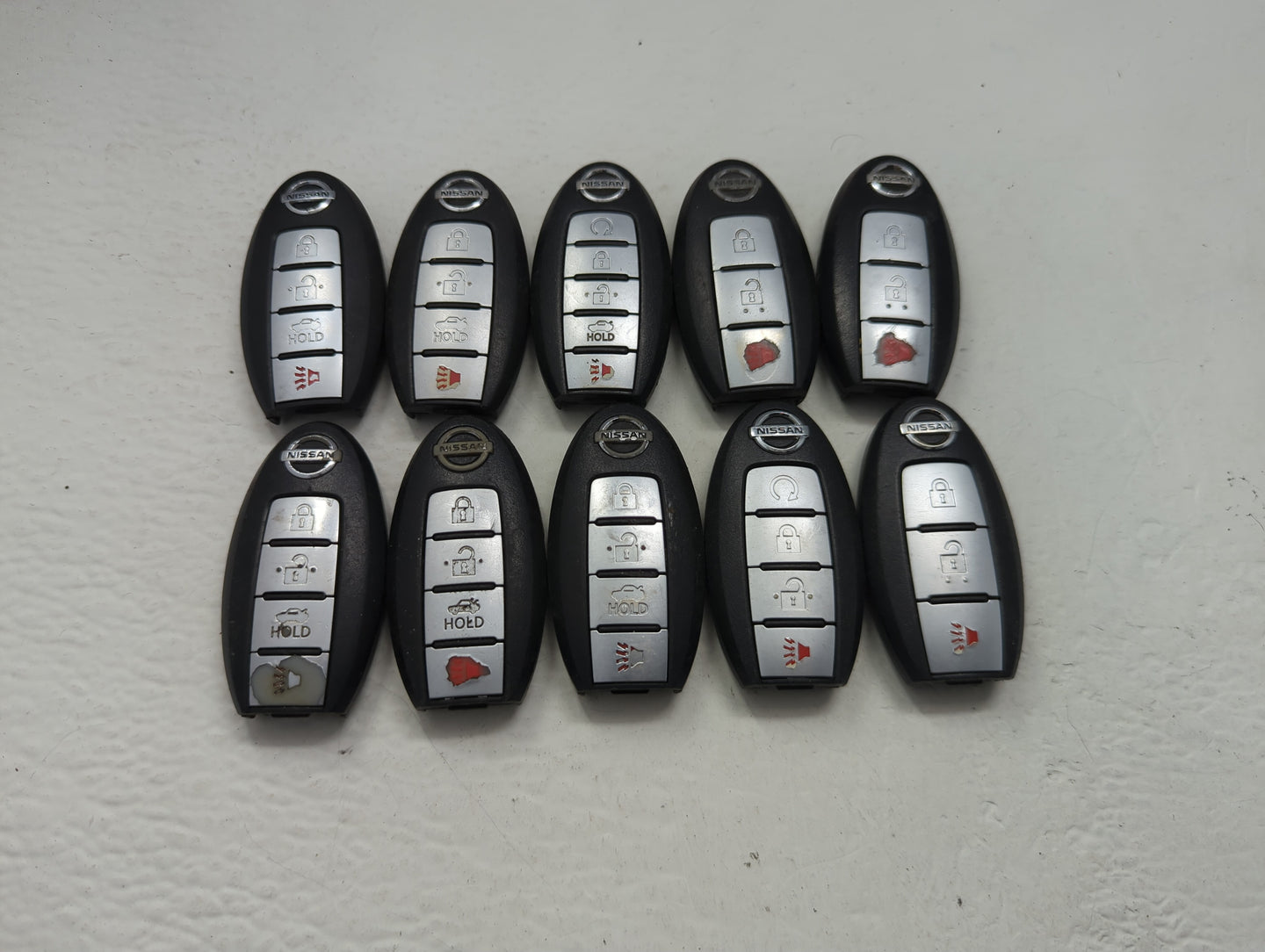 Lot of 10 Nissan Keyless Entry Remote Fob MIXED FCC IDS MIXED PART - Oemusedautoparts1.com