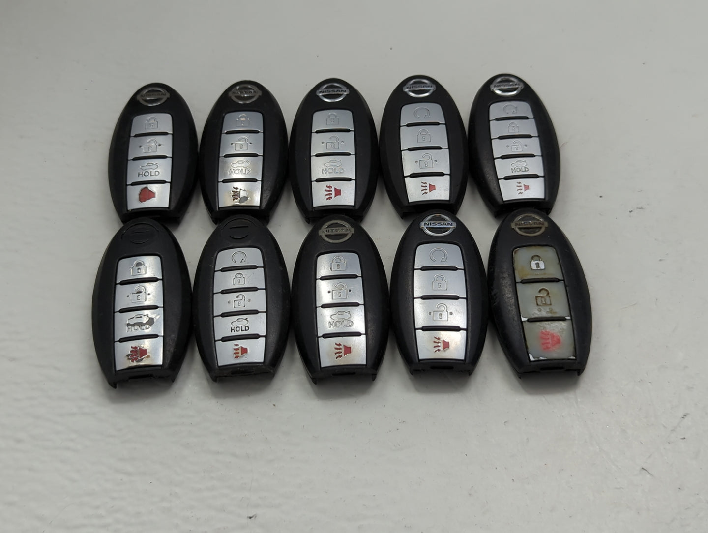 Lot of 10 Nissan Keyless Entry Remote Fob MIXED FCC IDS MIXED PART - Oemusedautoparts1.com
