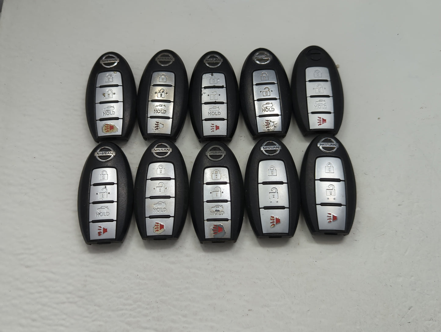 Lot of 10 Nissan Keyless Entry Remote Fob MIXED FCC IDS MIXED PART - Oemusedautoparts1.com