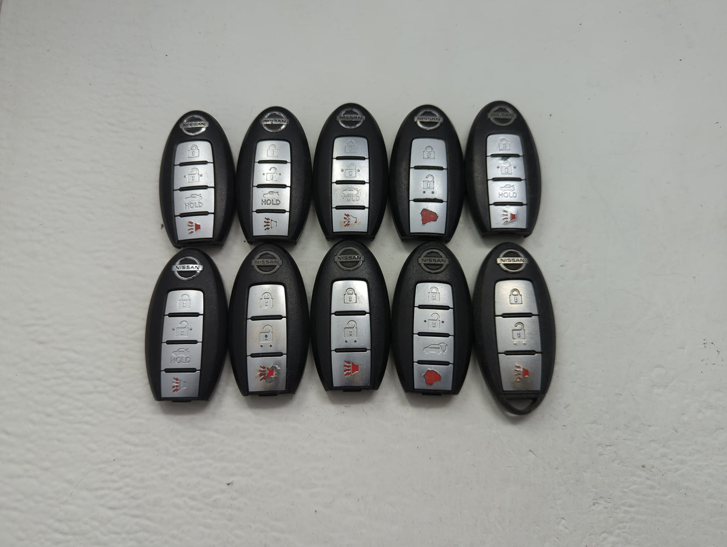 Lot of 10 Nissan Keyless Entry Remote Fob MIXED FCC IDS MIXED PART - Oemusedautoparts1.com