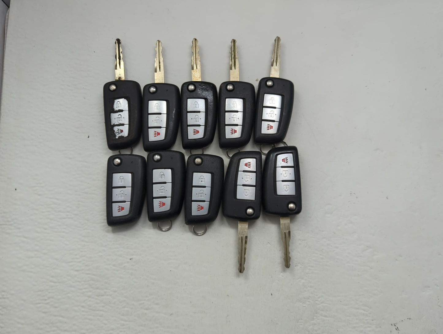 Lot of 10 Nissan Keyless Entry Remote Fob MIXED FCC IDS MIXED PART - Oemusedautoparts1.com