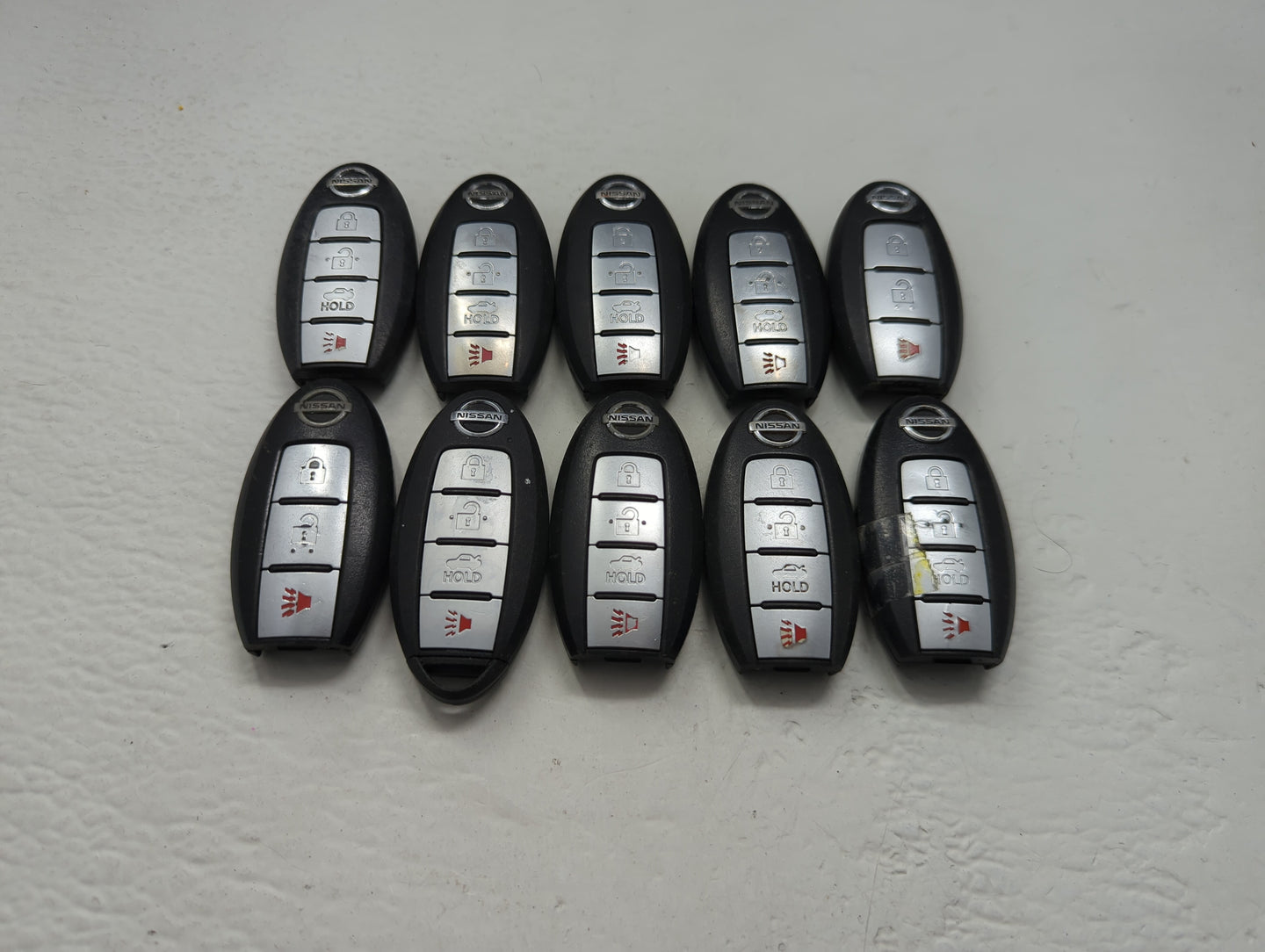 Lot of 10 Nissan Keyless Entry Remote Fob MIXED FCC IDS MIXED PART - Oemusedautoparts1.com