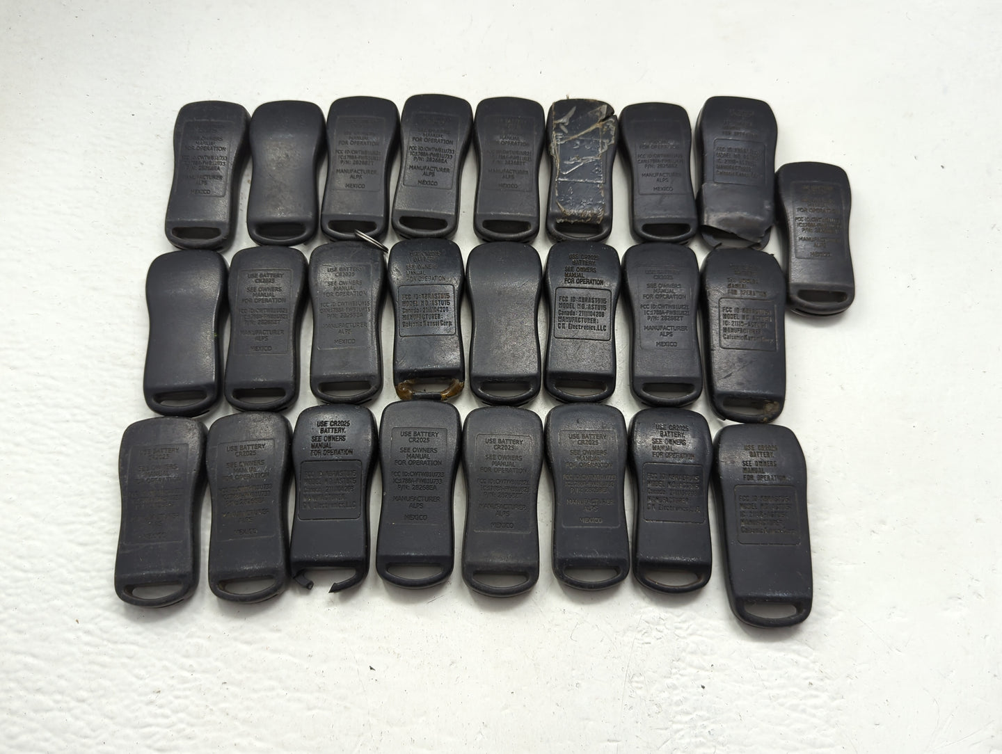 Lot of 25 Nissan Keyless Entry Remote Fob - Oemusedautoparts1.com