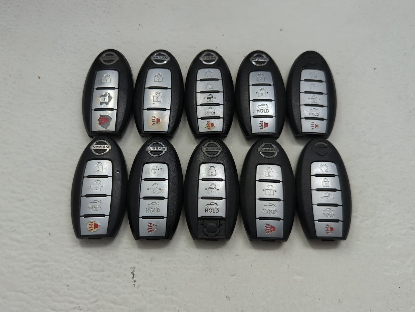 Lot of 10 Nissan Keyless Entry Remote Fob KR5S180144106 | KR5S180144014 - Oemusedautoparts1.com
