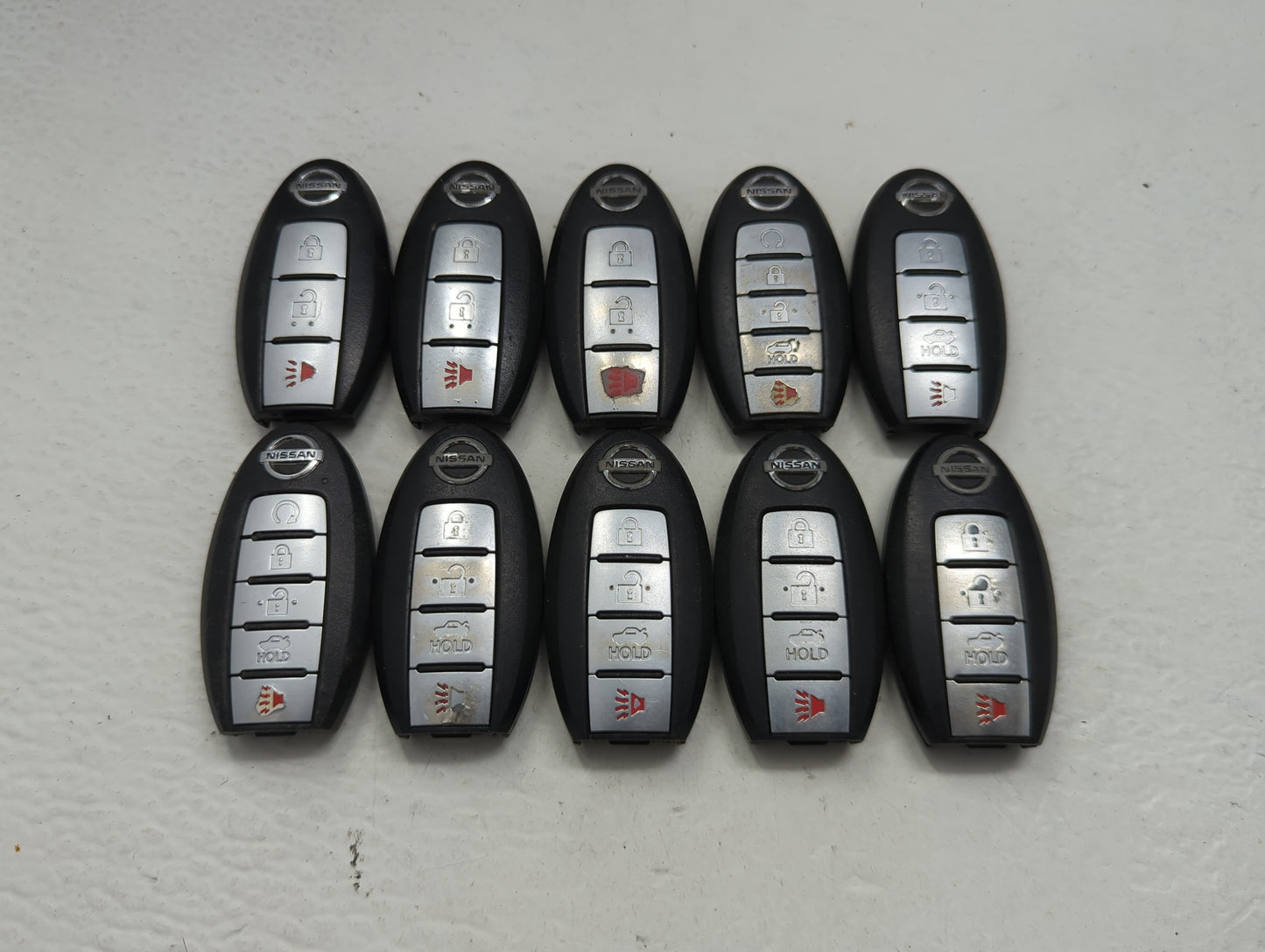 Lot of 10 Nissan Keyless Entry Remote Fob KR5TXN4 | KR55WK49622 | - Oemusedautoparts1.com