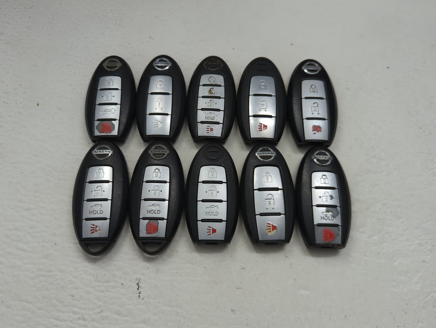 Lot of 10 Nissan Keyless Entry Remote Fob CWTWB1U808 | KR5S180144014 | - Oemusedautoparts1.com