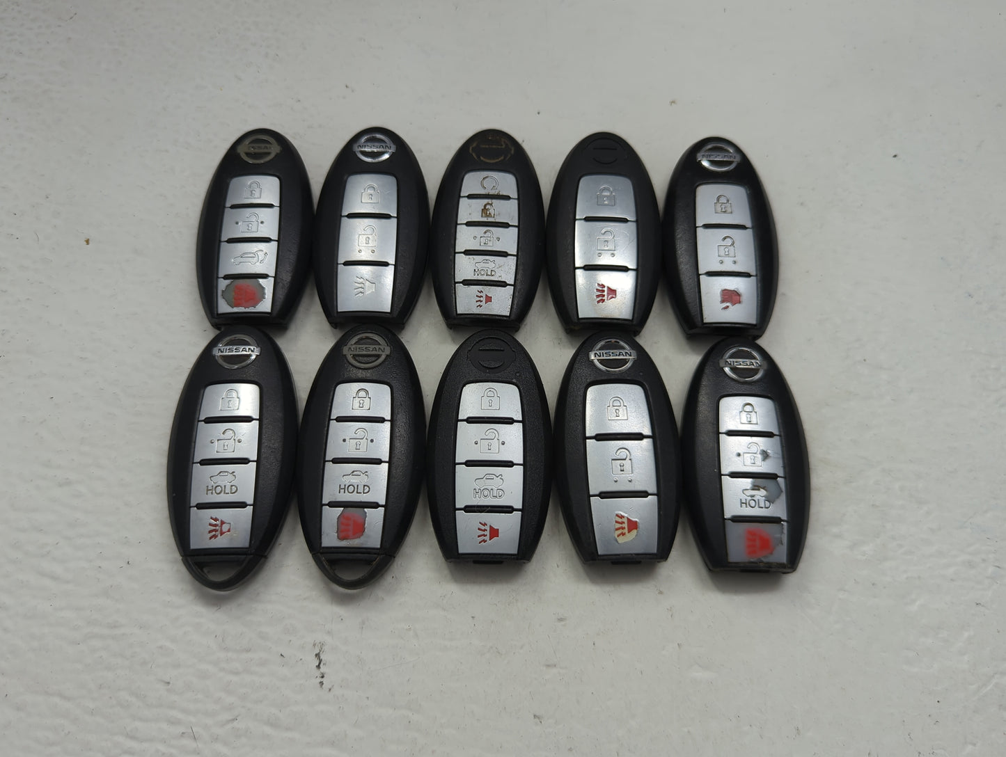 Lot of 10 Nissan Keyless Entry Remote Fob CWTWB1U808 | KR5S180144014 | - Oemusedautoparts1.com
