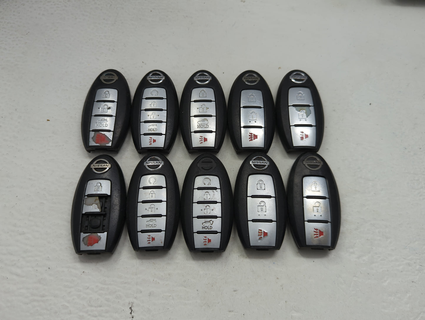 Lot of 10 Nissan Keyless Entry Remote Fob - Oemusedautoparts1.com
