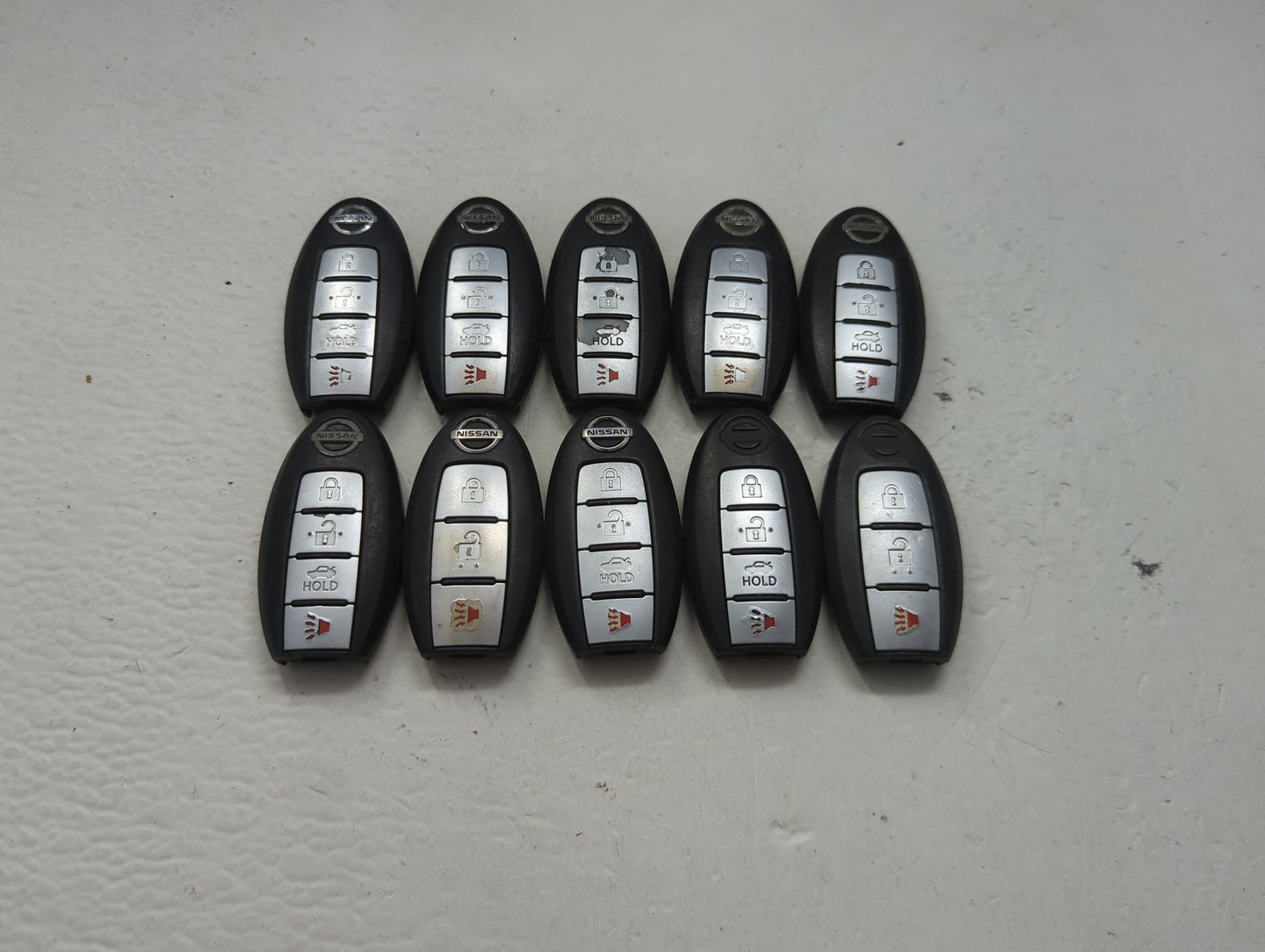 Lot of 10 Nissan Keyless Entry Remote Fob MIXED FCC IDS MIXED PART 1475506 - Oemusedautoparts1.com