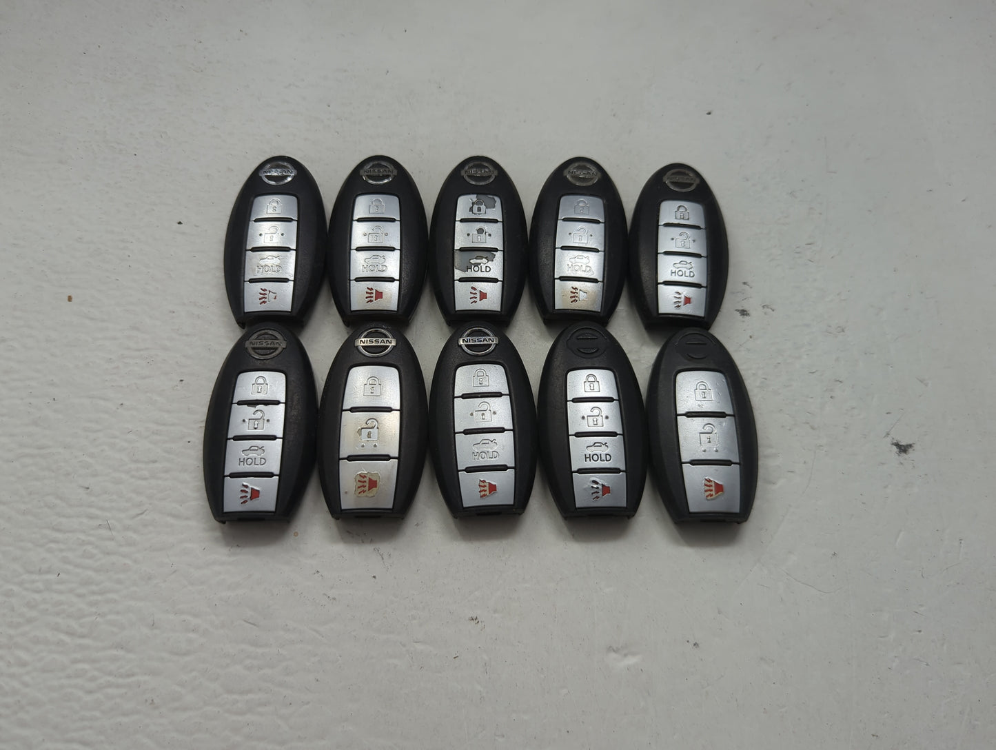 Lot of 10 Nissan Keyless Entry Remote Fob MIXED FCC IDS MIXED PART 1475506 - Oemusedautoparts1.com