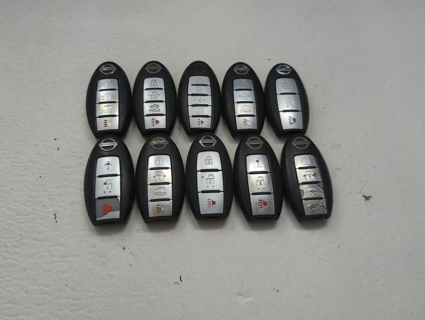 Lot of 10 Nissan Keyless Entry Remote Fob MIXED FCC IDS MIXED PART 1475507 - Oemusedautoparts1.com