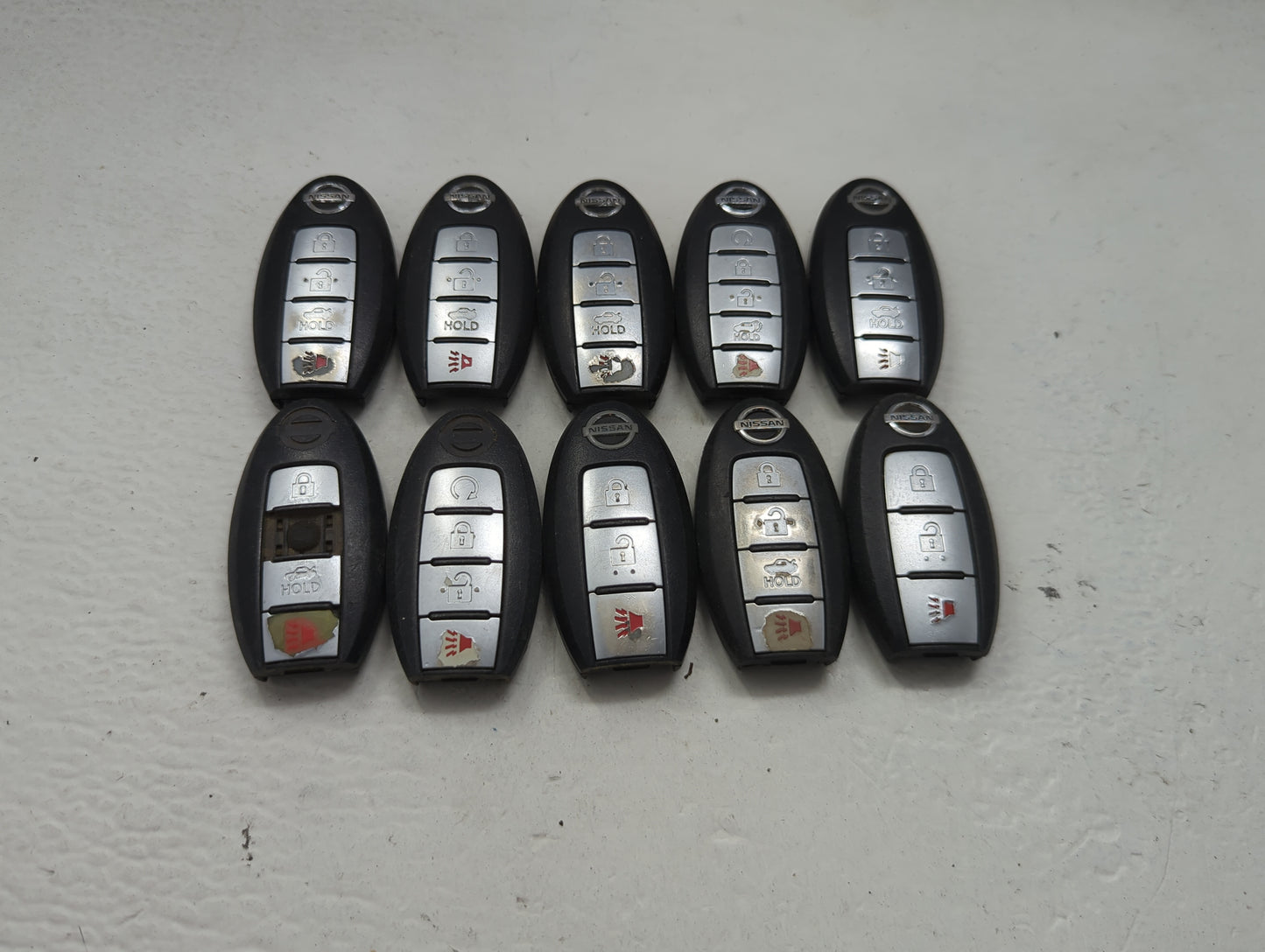 Lot of 10 Nissan Keyless Entry Remote Fob MIXED FCC IDS MIXED PART 1475509 - Oemusedautoparts1.com
