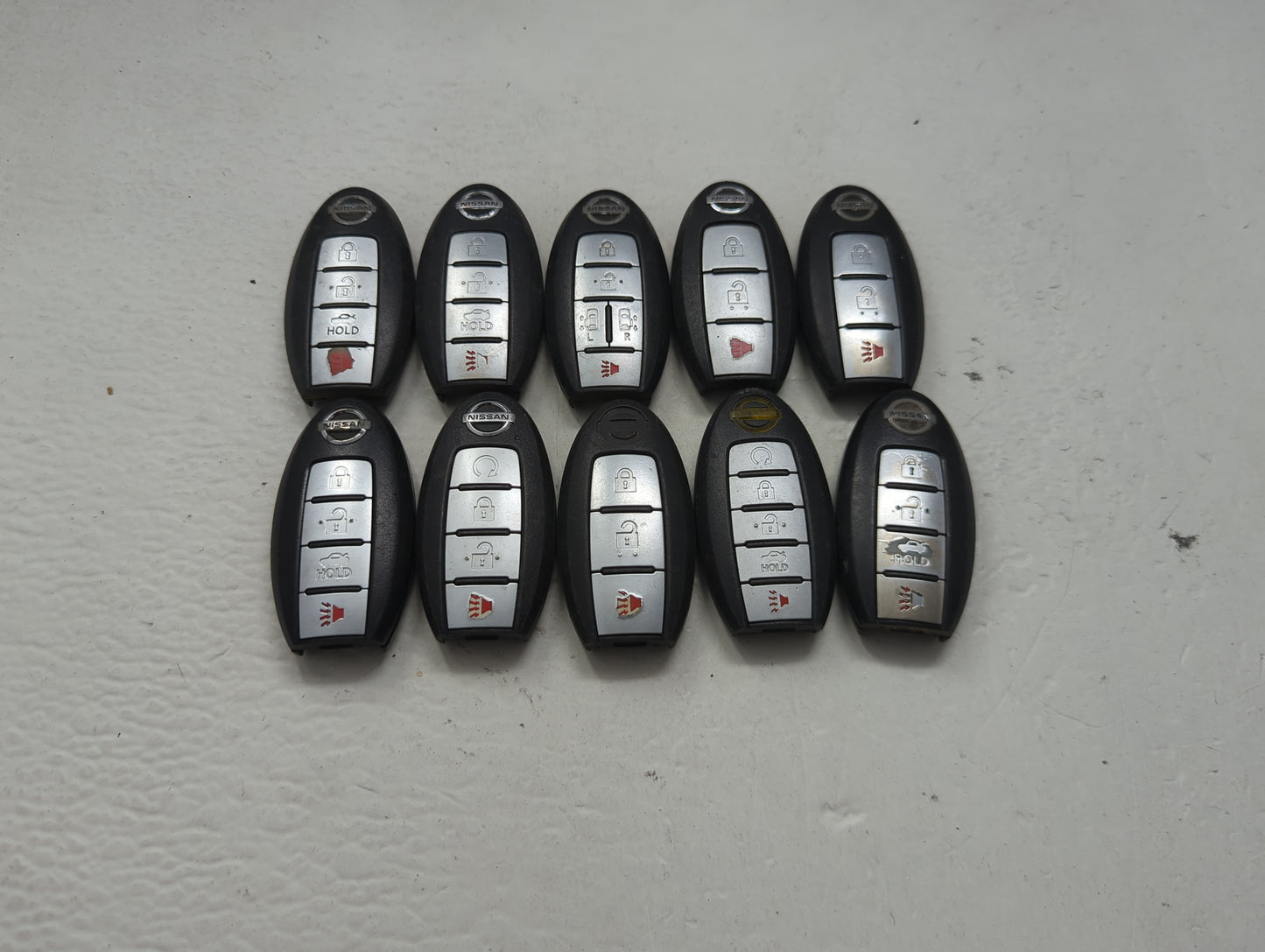 Lot of 10 Nissan Keyless Entry Remote Fob MIXED FCC IDS MIXED PART 1475511 - Oemusedautoparts1.com
