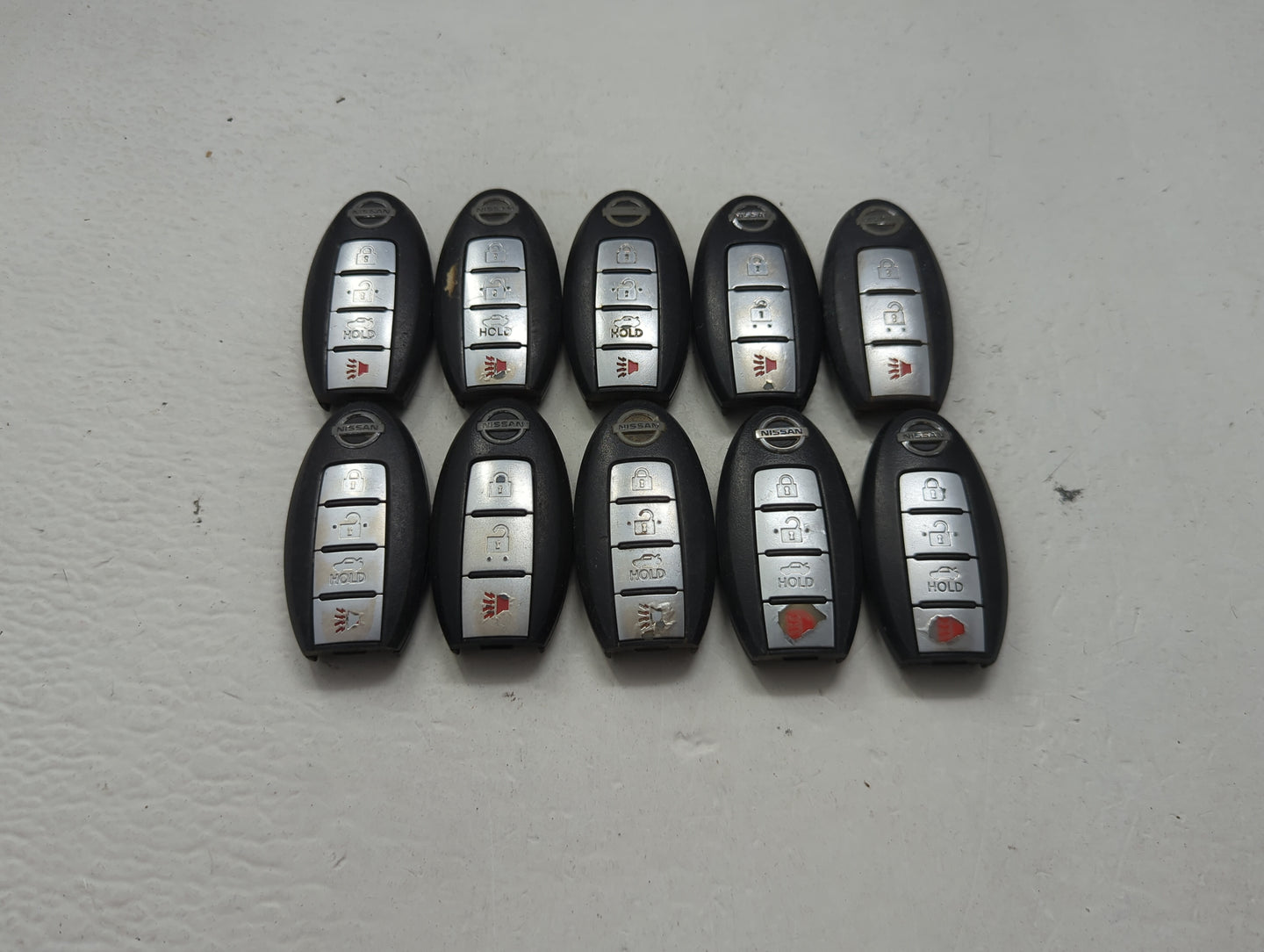 Lot of 10 Nissan Keyless Entry Remote Fob MIXED FCC IDS MIXED PART 1475512 - Oemusedautoparts1.com