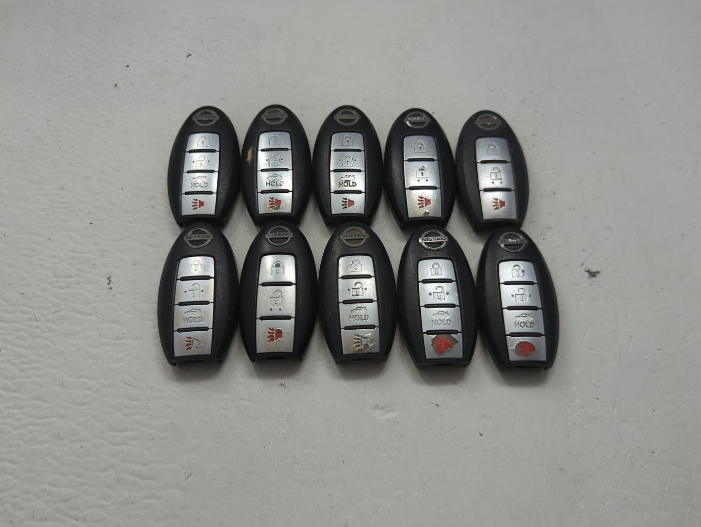 Lot of 10 Nissan Keyless Entry Remote Fob MIXED FCC IDS MIXED PART 1475512 - Oemusedautoparts1.com
