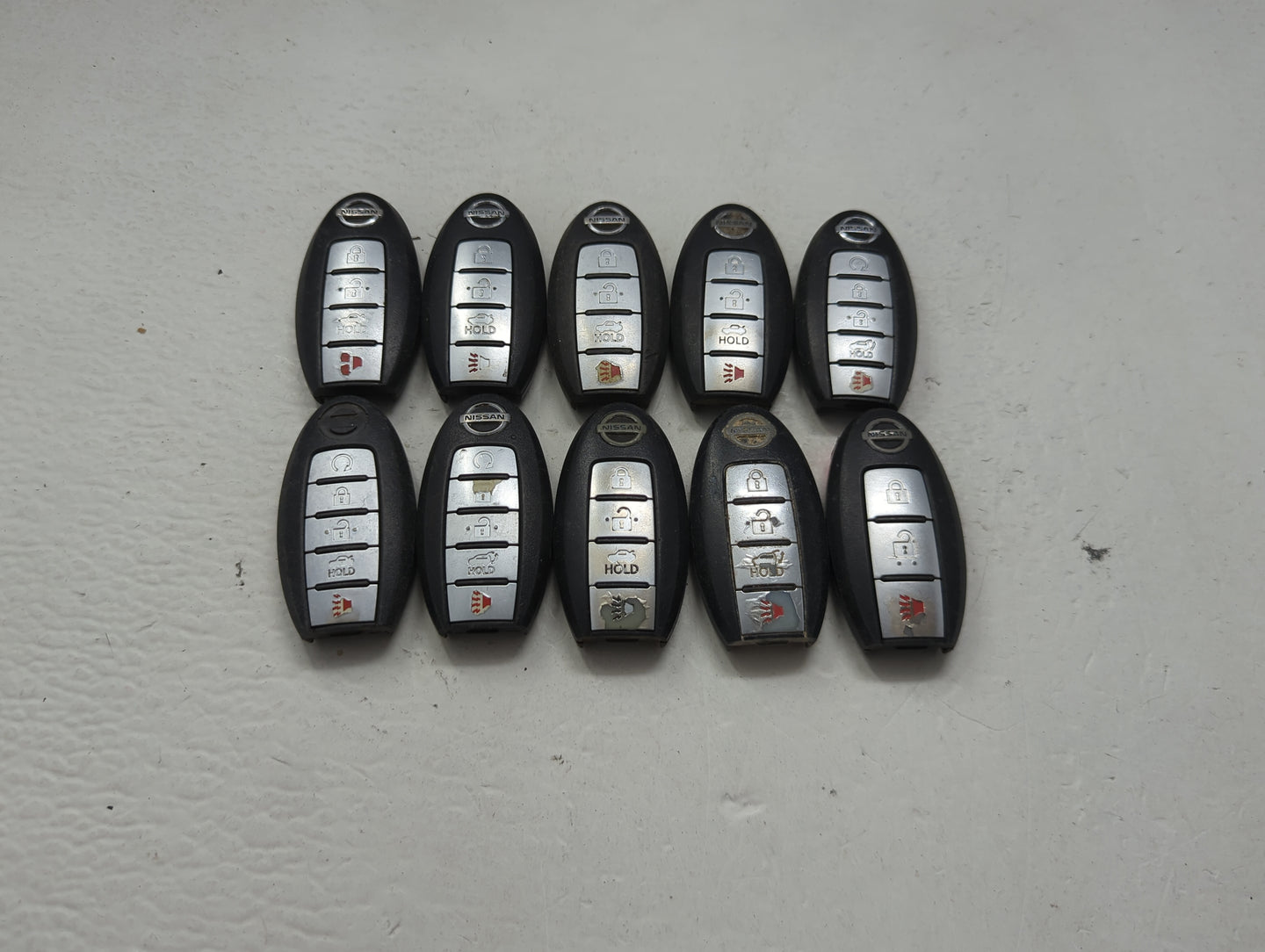 Lot of 10 Nissan Keyless Entry Remote Fob MIXED FCC IDS MIXED PART 1475513 - Oemusedautoparts1.com